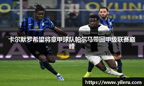 卡尔默罗希望将意甲球队帕尔马带回甲级联赛巅峰